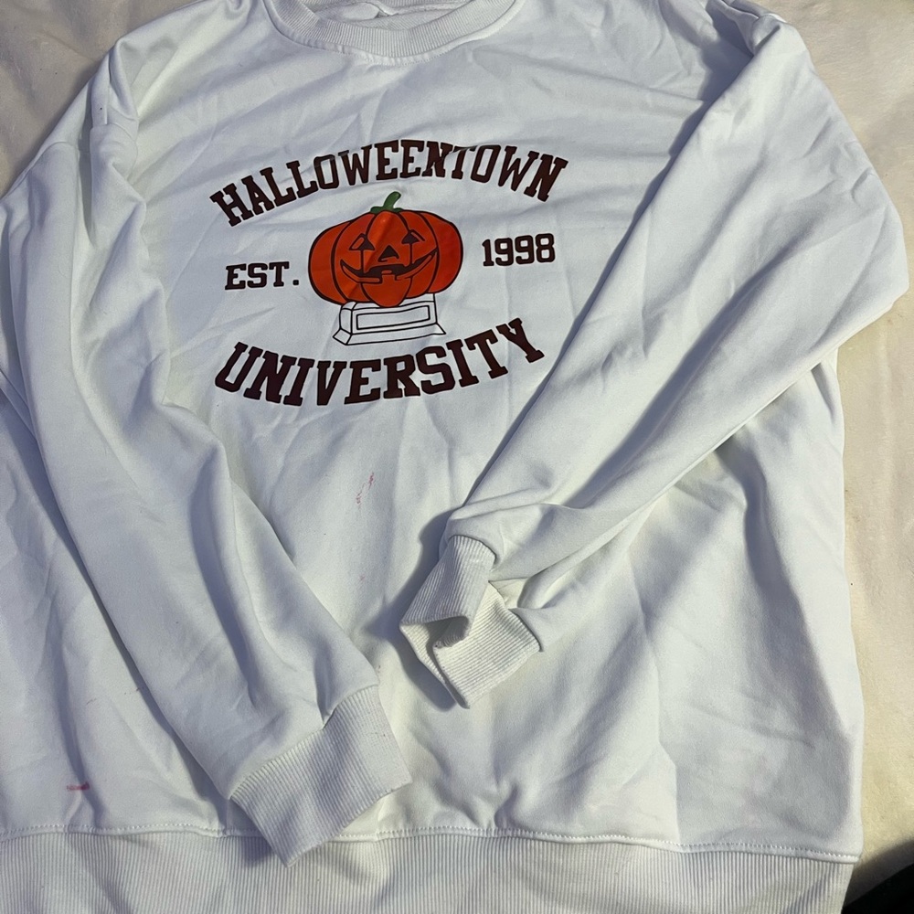 Orange and White Halloweentown University Sweatshirt